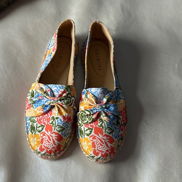Talbots Floral Espadrille Flats - Picture 1 of 5